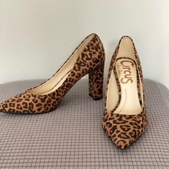 Sam Edelman Leopard Print Pumps - Picture 1 of 3